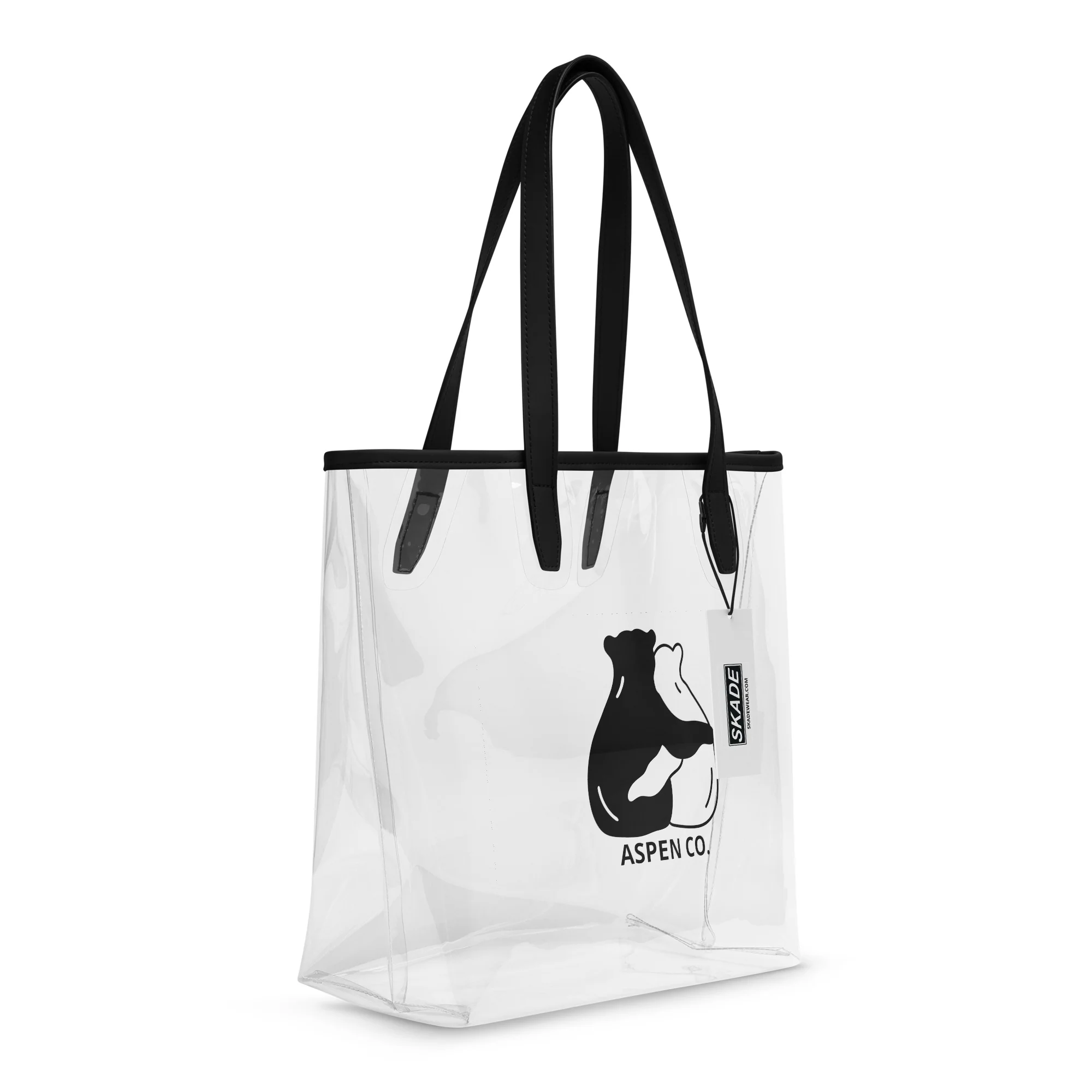Clear Tote Bag – Aspen Bear Duo - Image 6