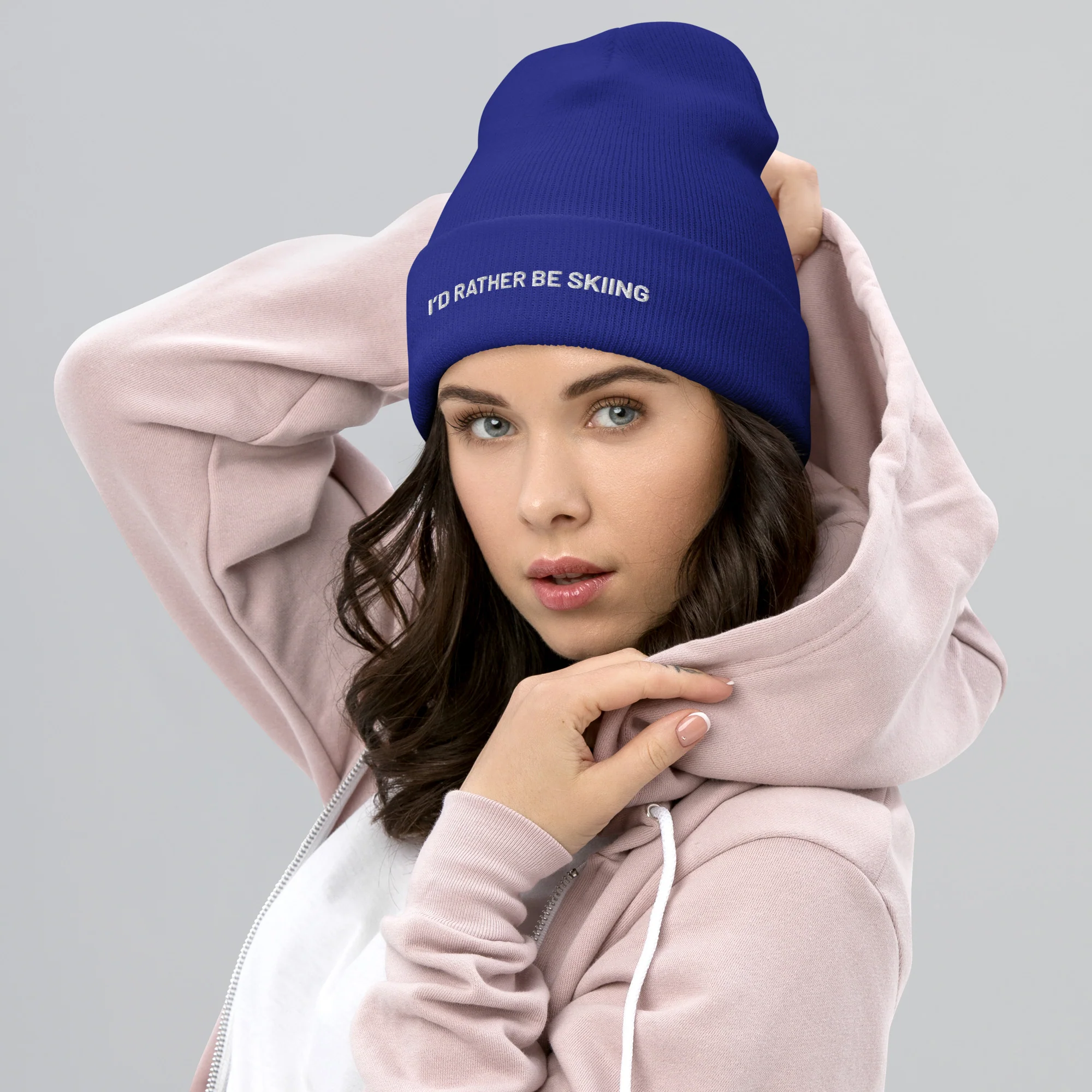 Cuffed Beanie I'DRBS White Letters - Image 6
