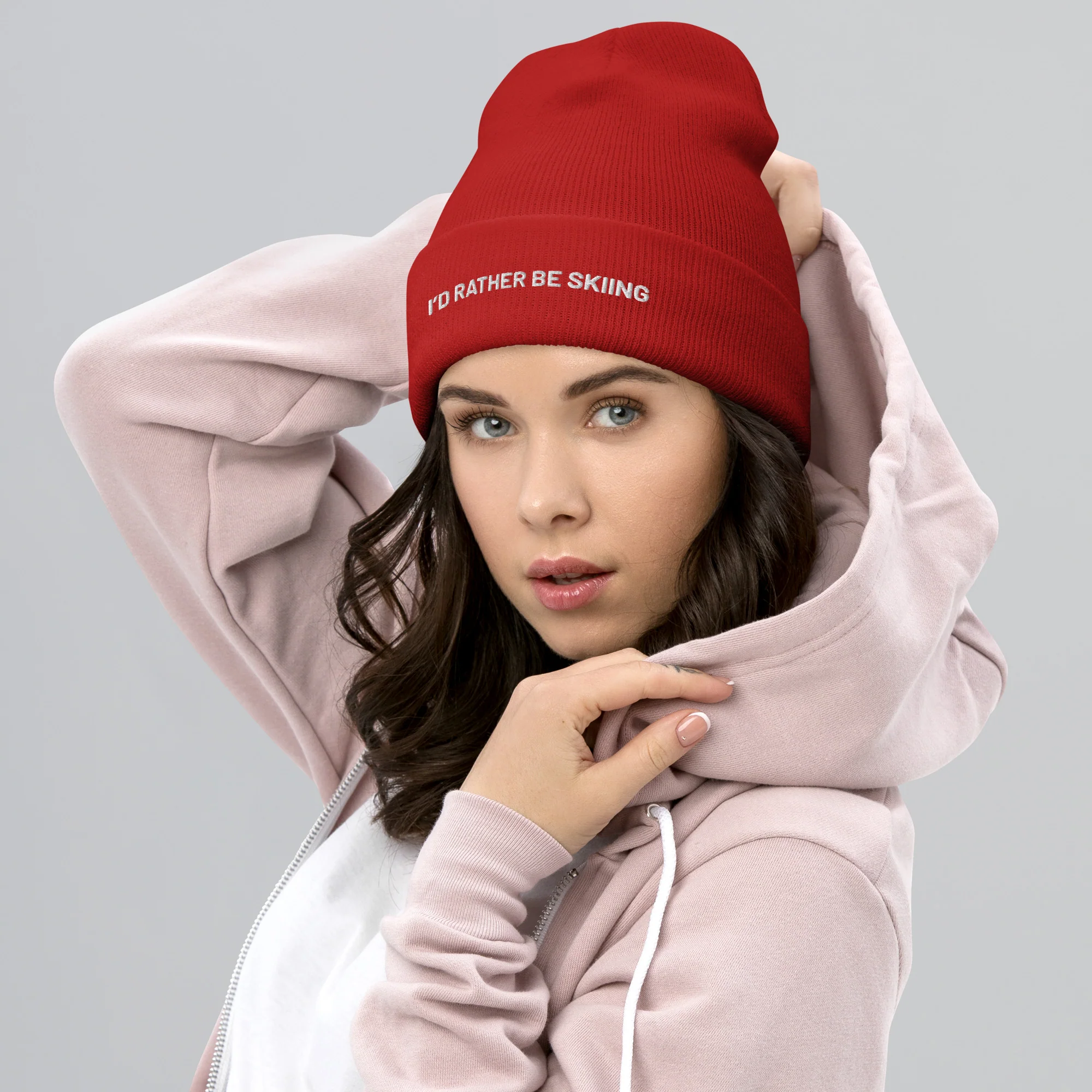 Cuffed Beanie I'DRBS White Letters - Image 7