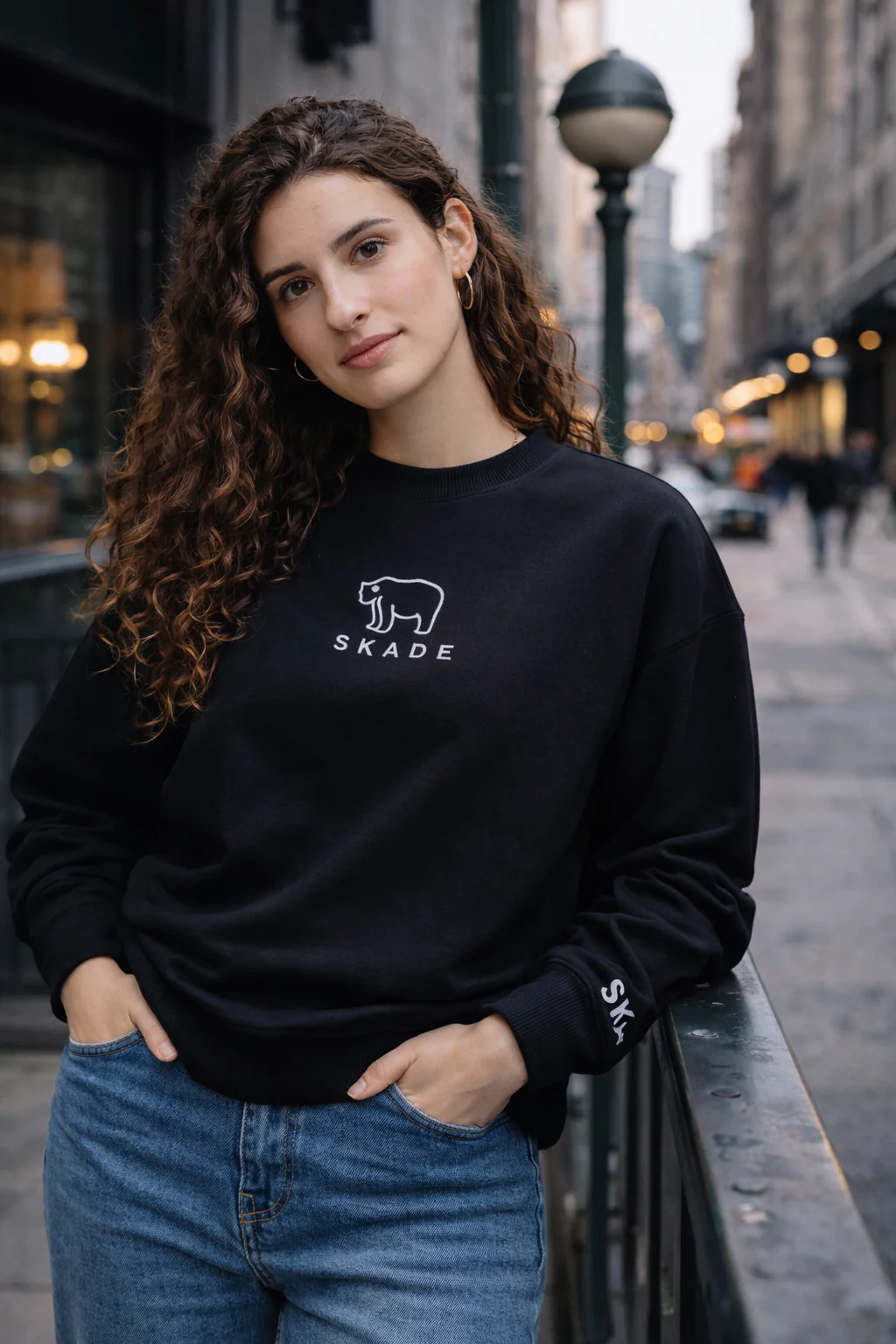 SKADE Glacier Oversized Sweatshirt – Organic Streetwear Edition - Image 3