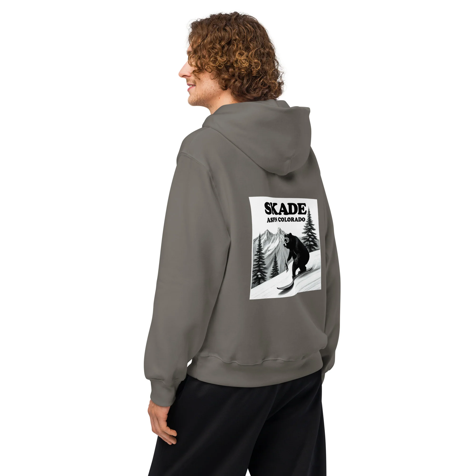 Skade Oversized Heavyweight Hoodie – Aspen Bear Rider