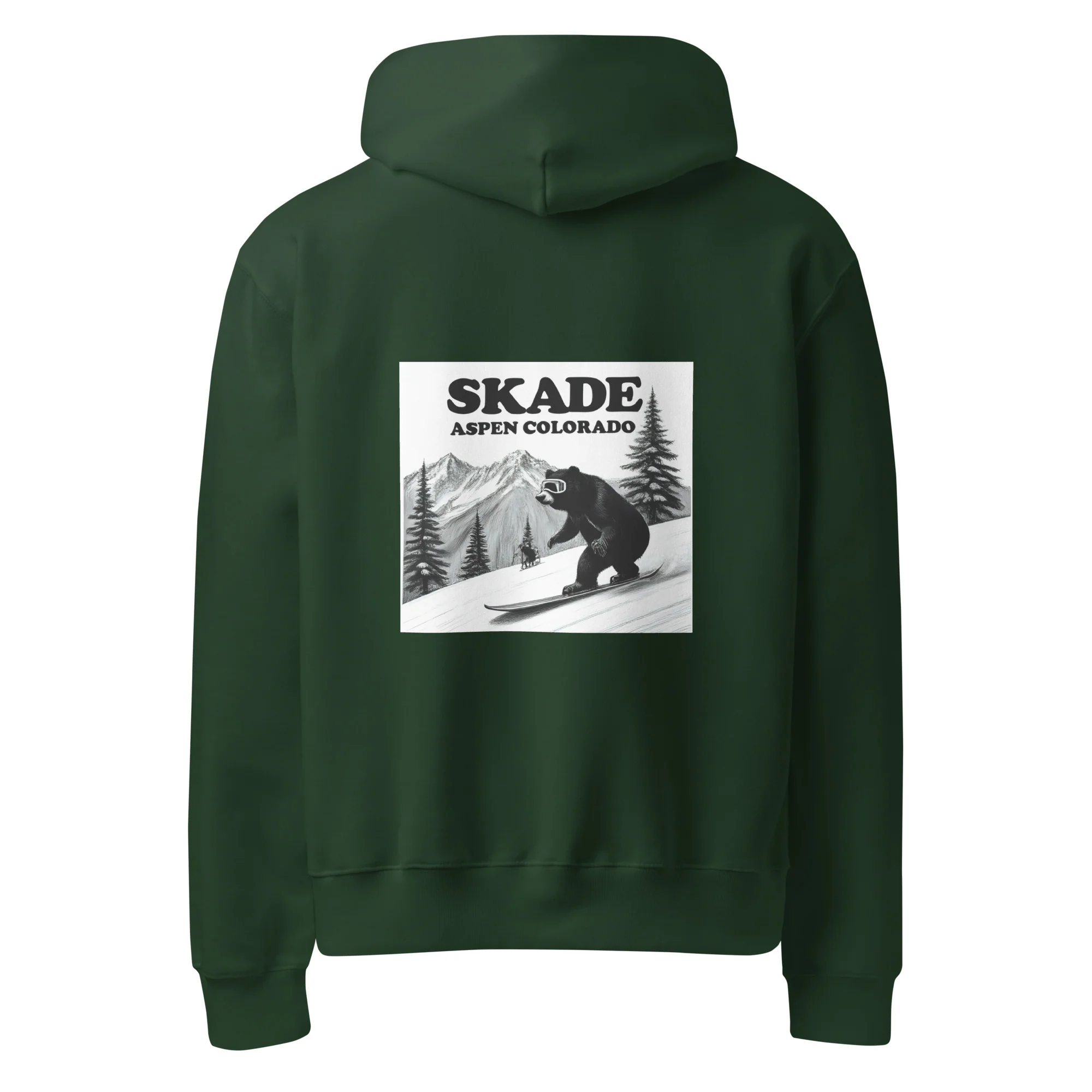 Skade Oversized Heavyweight Hoodie – Aspen Bear Rider - Image 14