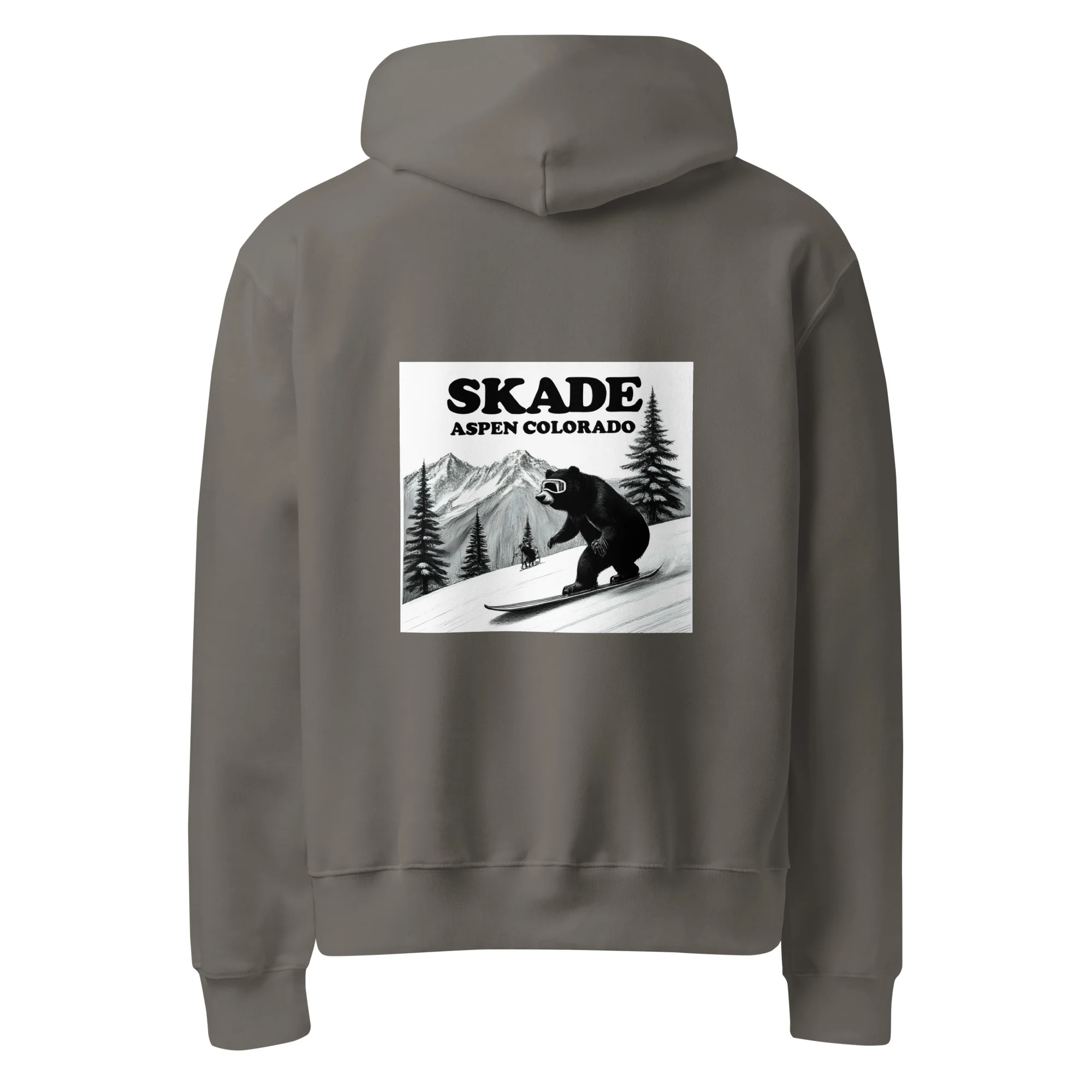 Skade Oversized Heavyweight Hoodie – Aspen Bear Rider - Image 18