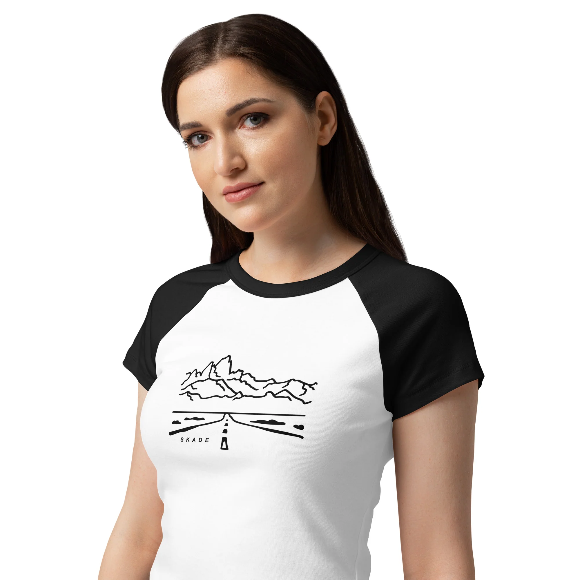 Skade Women’s Raglan Baby Tee – Open Road - Image 6