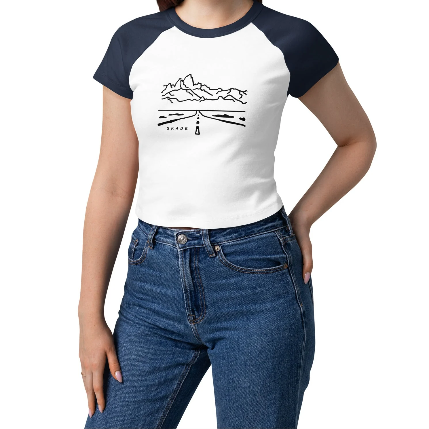 Skade Women’s Raglan Baby Tee – Open Road - Image 7