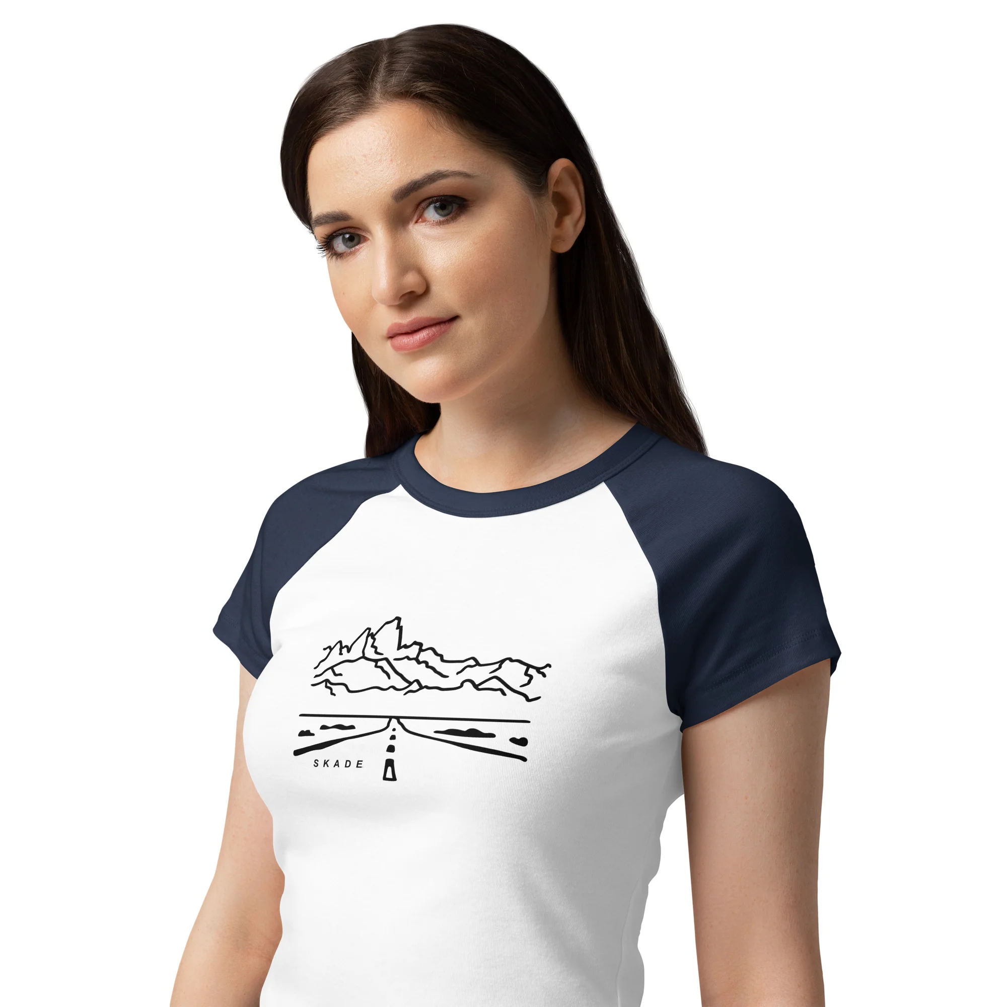 Skade Women’s Raglan Baby Tee – Open Road - Image 9