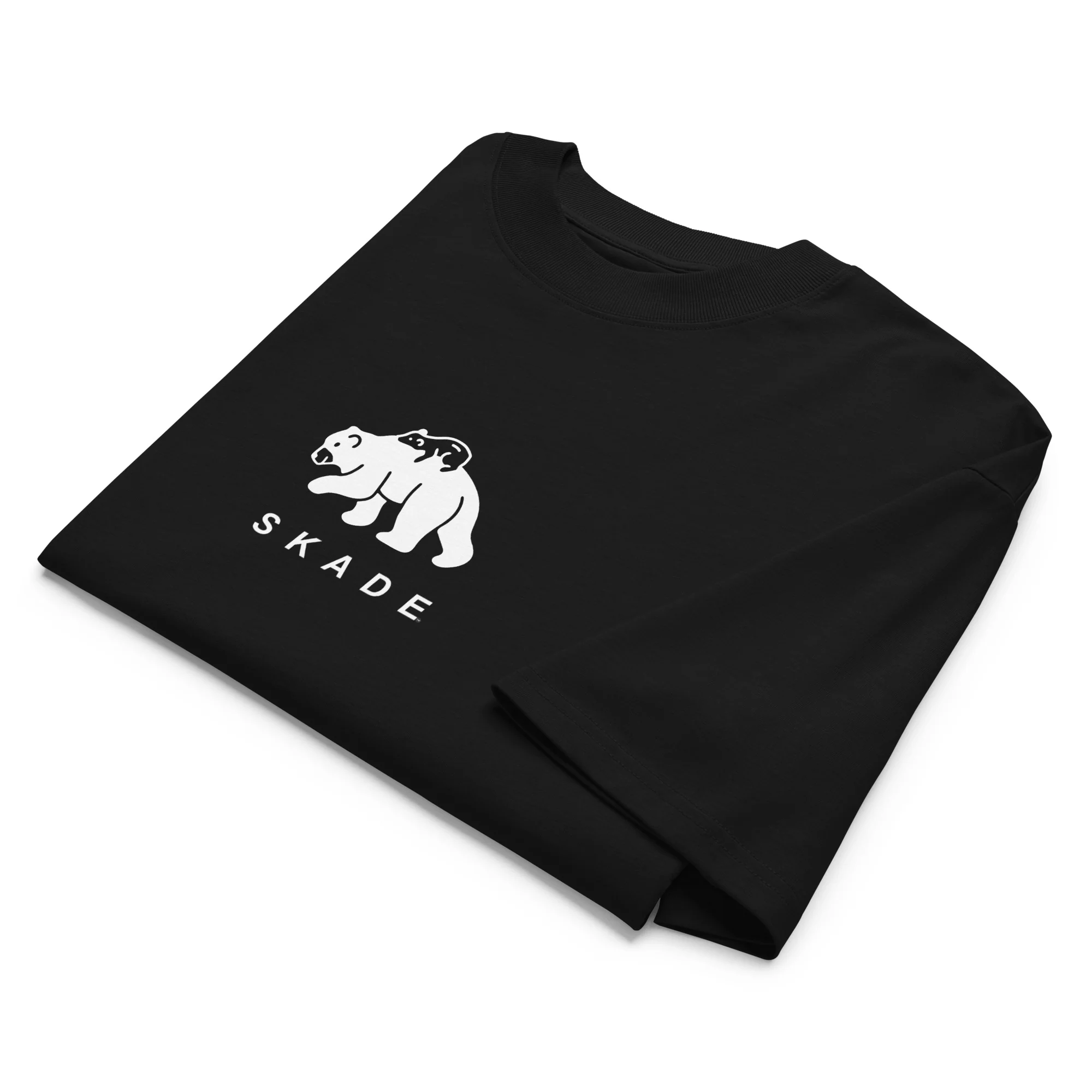 Unisex Organic Oversized High Neck T-shirt – Mama Bear & Cub - Image 4