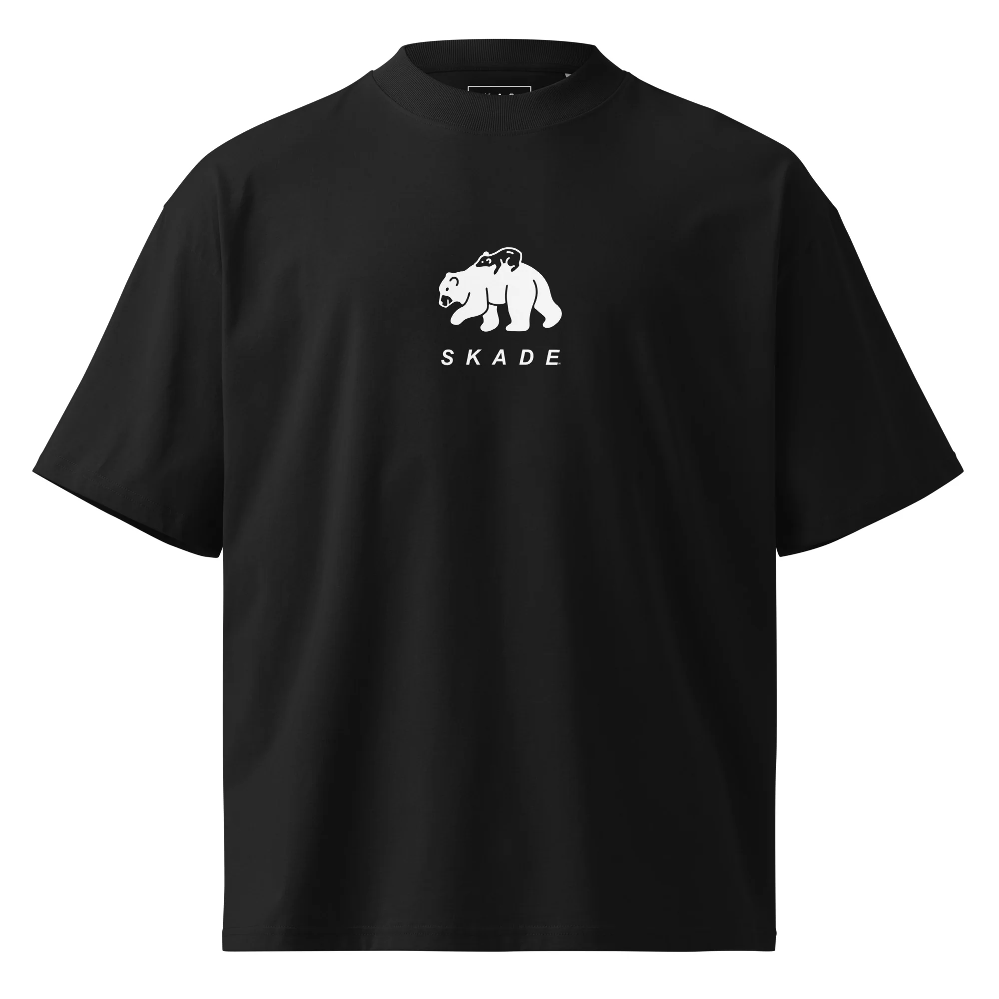 Unisex Organic Oversized High Neck T-shirt – Mama Bear & Cub - Image 9