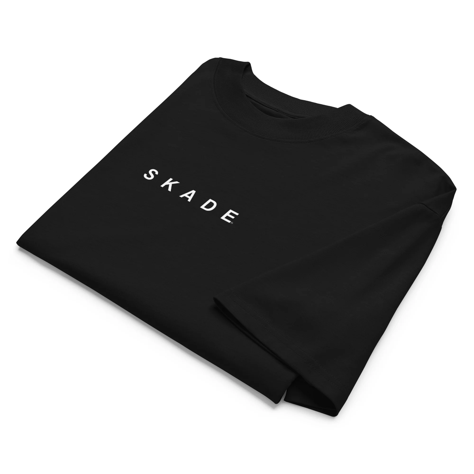 Unisex Oversized Organic Tee – Yes We Cat (High Neck) - Image 5