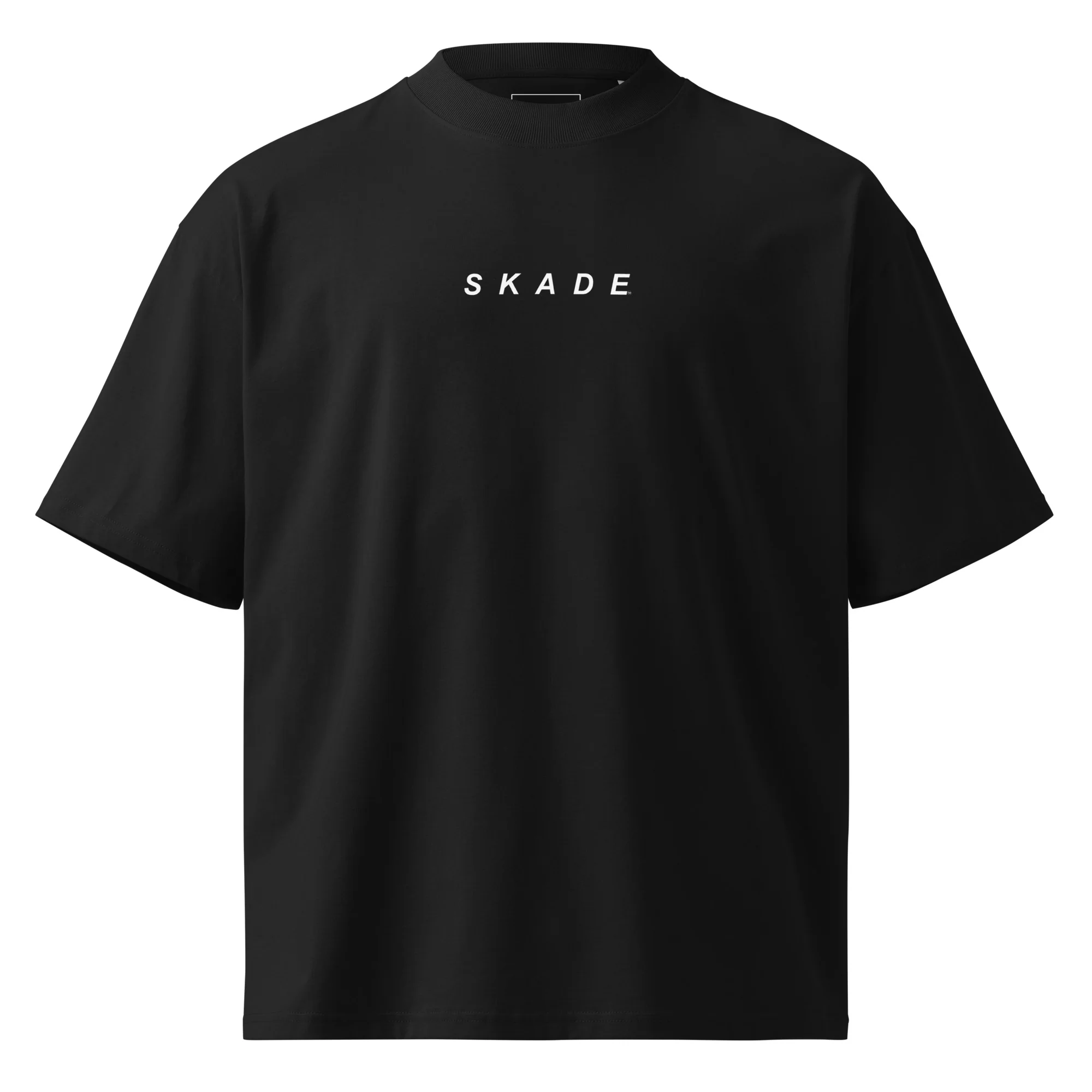 Unisex Oversized Organic Tee – Yes We Cat (High Neck) - Image 8