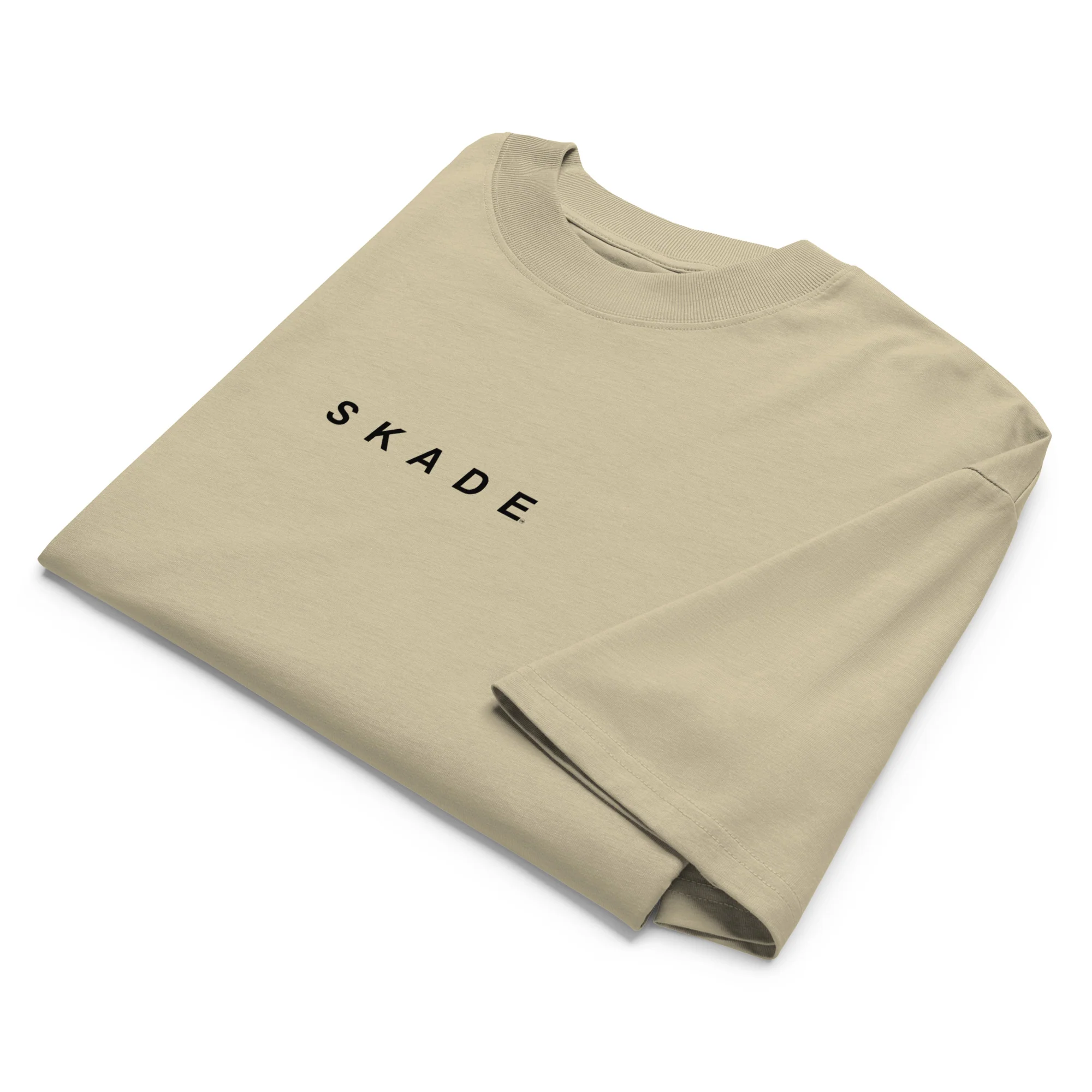 Unisex Oversized Organic Tee – Yes We Cat (High Neck) - Image 5