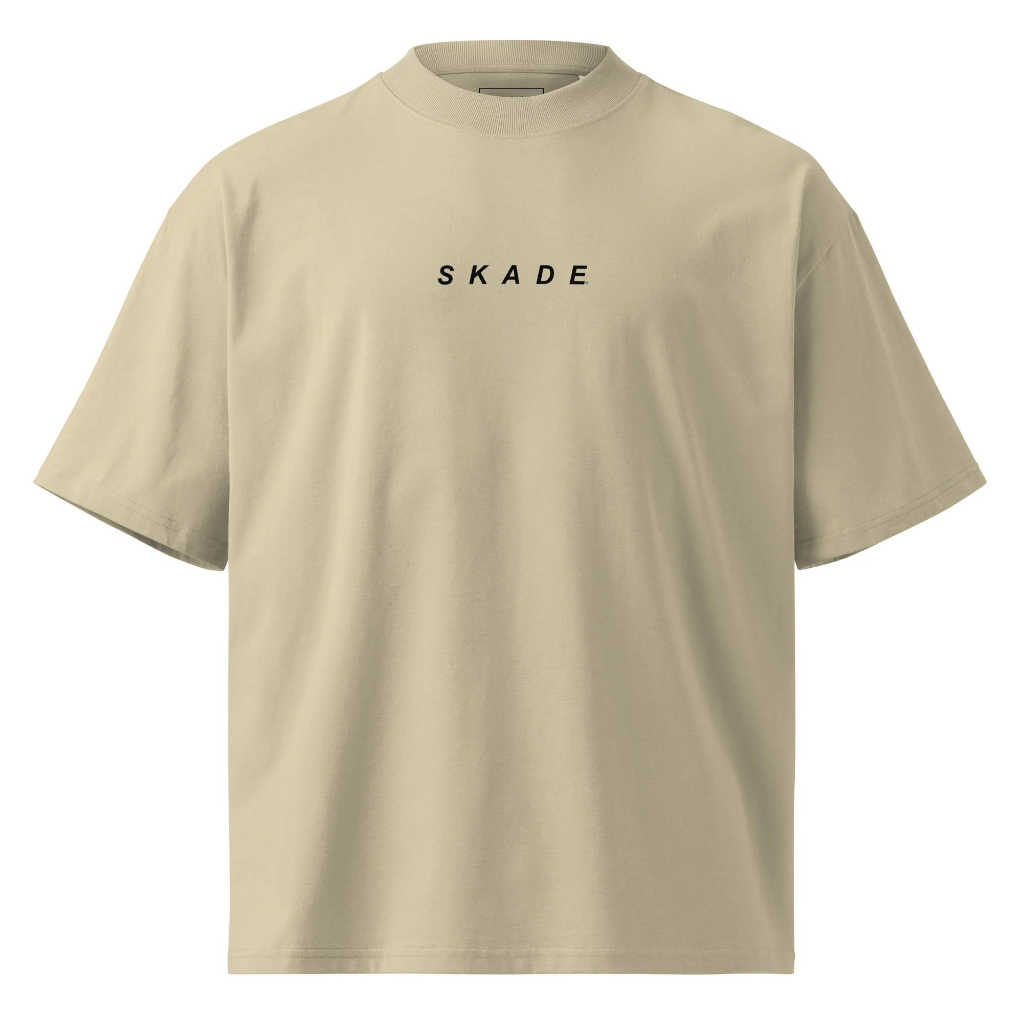 Unisex Oversized Organic Tee – Yes We Cat (High Neck) - Image 9